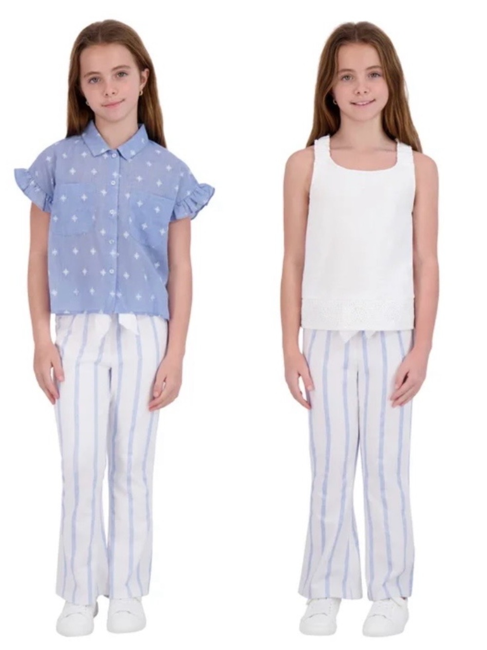 French Connection Youth 3-piece Blue stripe Pant & Top set